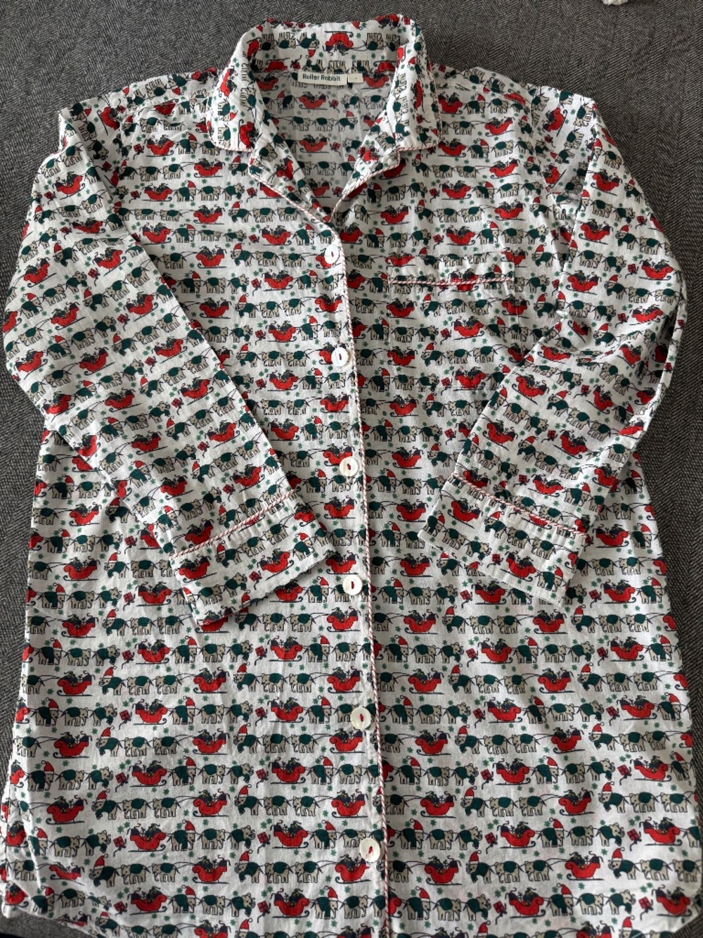 ROLLER RABBIT, DARLING WINTER SCENE PAJAMA SLEEP SHIRT